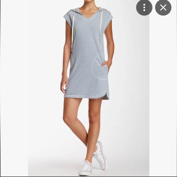 NWT Max Studio Women’s Striped Hooded Short Dress Size Small - Picture 16 of 16
